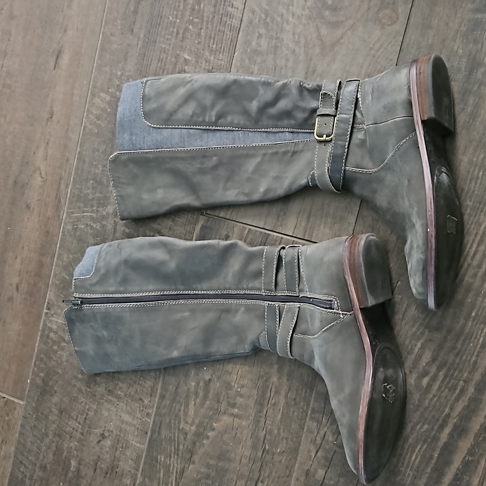 LUCKY BRAND WOMENS size 8 tall leather Boots